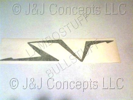 Small SV Sticker for door in black Murcielago SV LP670