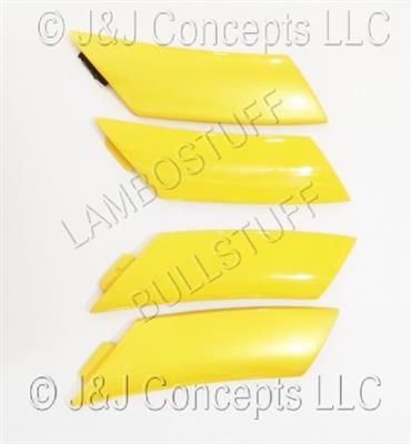 Diablo Roadster and SV Rocker Fin Set - YELLOW USED 