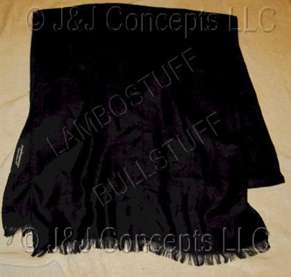 Mens Black Cashmere Wide and Extra Long Scarf