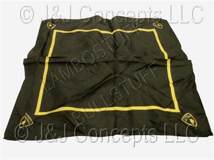 BLACK SILK SCARF