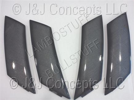 Diablo Roadster and SV Rocker Fin Set - Carbon USED SOLD AS IS - NONREFUNDABLE