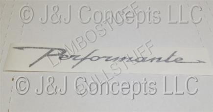 PERFORMANTE STICKER IN BLACK