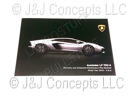 Warranty LP700 SERVICE-CHECK BOOK USA