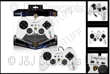 JOYPAD TWIN SHOCK 3 WIRED WhiteLAMBORGHINI