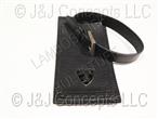 LUGGAGE TAG - LEATHER BLACK