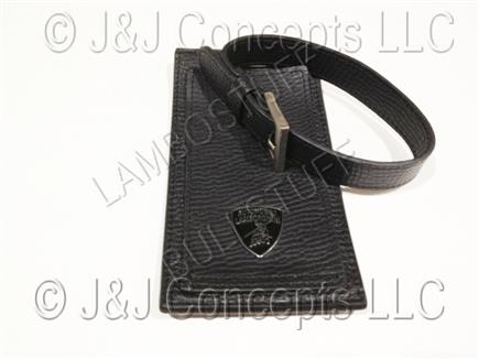 LUGGAGE TAG - LEATHER BLACK