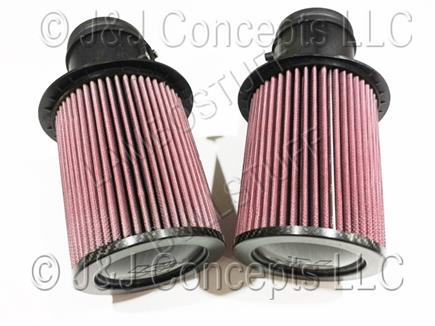 Pair High Flow K&N Air filter Gallardo LP 550,560-4,570
