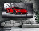 Aventador canvas print 5 pieces 79 in by 40 in