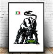 Huracan Print Artist Signed Approx 11x16 inches NO FRAME