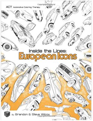 COLORING BOOK INSIDE THE LINES EUROPEAN ICONS