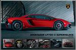Poster Lamborghini Aventador LP750-4 Size 36 in x 24 in