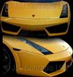 Gallardo LP560 Style front Bumper w/3 Pieces Grill Kit and CF Splitter