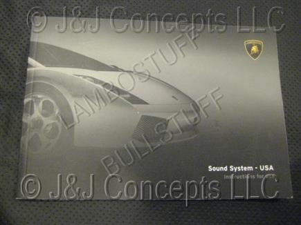 Gallardo Radio Manual USED SOLD AS IS - NONREFUNDABLE
