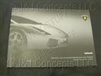 GALLARDO 2004 WARRANTY BOOKLET USED SOLD AS IS - NONREFUNDABLE