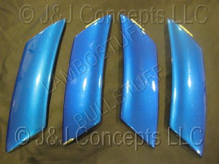 Diablo Roadster and SV Rocker Fin Set - BLUE USED SOLD AS IS - NONREFUNDABLE