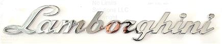 LAMBORGHINI SCRIPT EMBLEM TYPE SIGN LOGO POST